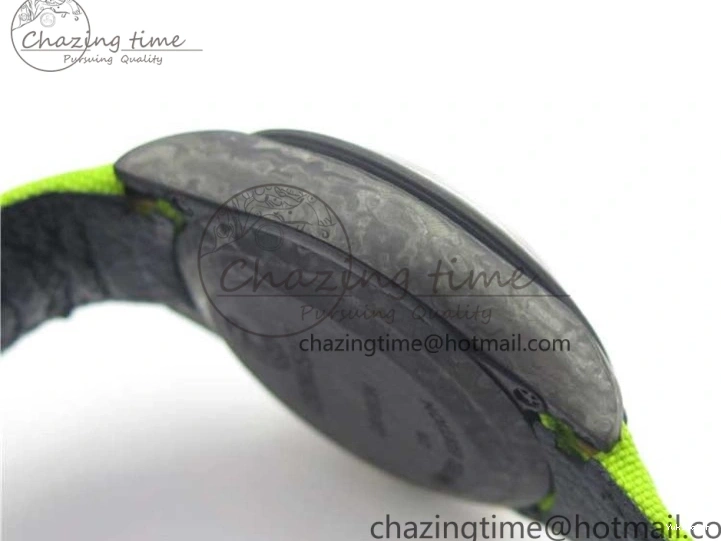 Green Dial Daytona Edition Carbon Strap WWF A7750 Best Black Nylon Green On V2 DIW 1103